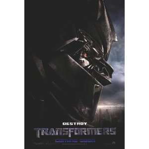 Transformers International (Destroy Coming Soon) Version Movie Poster 