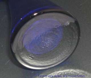Unusual Cobalt Blue Jack in the Pulpit Vase JIP  