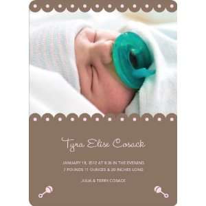  Shush, Rattle and Drool Birth Announcements Toys & Games