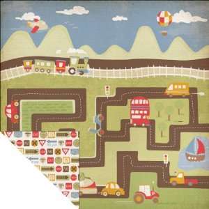  Kaisercraft Honk Little Toot Paper, 12 Inch by 12 Inch 