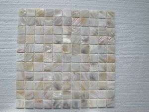 REAL SEA SHELL NATURAL COLOR Mosaic Tile on mesh  