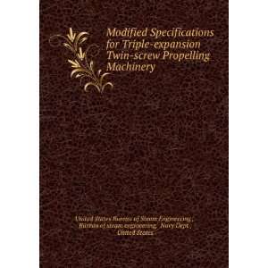  Specifications for Triple expansion Twin screw Propelling 
