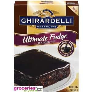 Ghirardelli Chocolate Brownie Mix, Ultimate Fudge, 18 oz (Pack of 6 