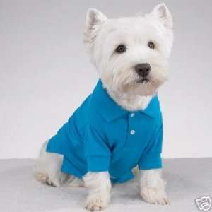  Casual Canine Preppy Polo Dog Tee Shirt BLUE SMALL 