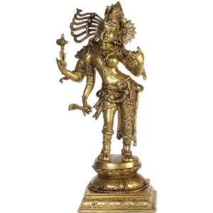  Ardhanarishvara (Shiva Shakti)   Brass Sculpture