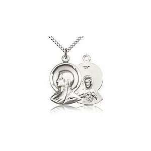  Sterling Silver Madonna Medal Jewelry