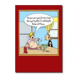  Funny Thanksgiving Card Prozac Turkey Humor Greeting 