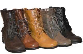 Womens Lace Up Military Combat Boots in Five Colors, BEST PRICES, NIB 