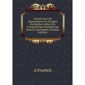   Elsass Lothringens (German Edition) (9785875937187) A Froelich Books
