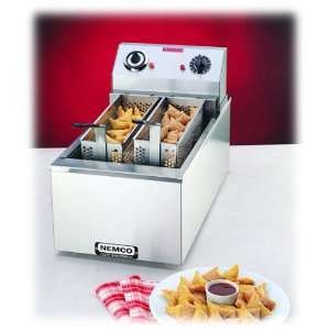    Nemco Single Tank Twin Basket Fryer With Timer: Kitchen & Dining