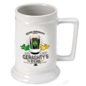   Favors Personalized 16 oz. Irish Pub Beer Stein: Everything Else