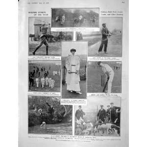  1908 TENNIS WALLENBERG OTTER HUNTING POLO GOLF CRICKET 