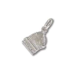  Rembrandt Charms Accordian Charm, Sterling Silver Jewelry