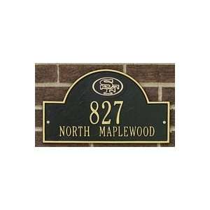    49ERS Personalized Arched Address Plaque Patio, Lawn & Garden