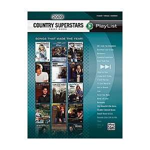  2009 Country Superstars Sheet Music Playlis Musical 