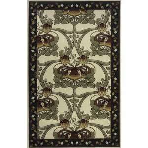  Nouveau New Zealand Wool Ivory Contemporary Rug Size 