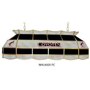   Coyotes 40 Inch Rectangular Stained Glass Billiard Light Sports