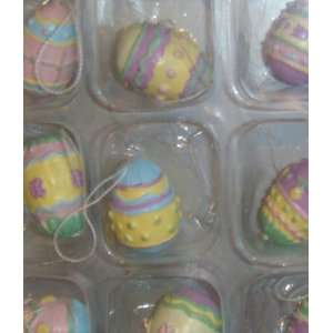  Gisela Graham Lilac Decorated Easter Eggs
