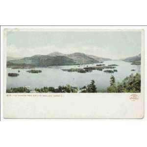   Reprint Narrows from Shelving Rock, Lake George, N. Y 1898 1931