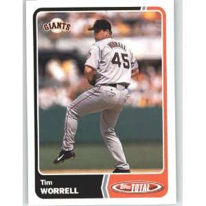  2003 Topps Total #721 Tim Worrell   San Francisco Giants 