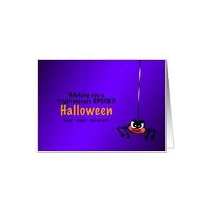  Creepy Spider Halloween   for Legal Assistant Card: Health 