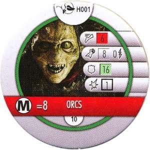 HeroClix Orc Token Pog (Not a Figure) # H1 (Common)   Lord of the 