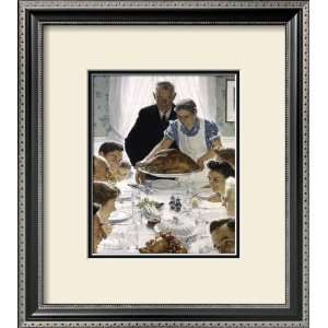 Freedom from Want Framed Giclee Poster Print by Norman Rockwell, 16x18