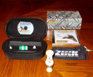   CALLS XR 2 ACRYLIC DUCK CALL+CASE+DVD+BAND IVORY 810280012002  