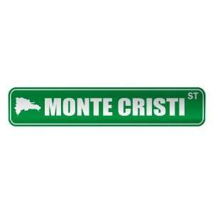   MONTE CRISTI ST  STREET SIGN CITY DOMINICAN REPUBLIC 