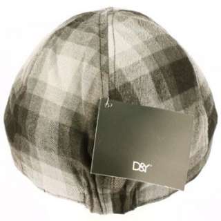   Winter Duck Bill Curved Ivy Cabby Driver Plaid Hat Cap Gray M/L  