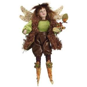   Woodland Fairy Ornament Sienna Green (Pack of 4)