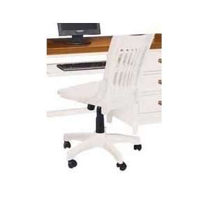   Sterling Pointe Swivel Desk Chair in Off White Finish