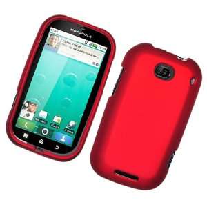  Red Texture Hard Protector Case Cover For Motorola Bravo 