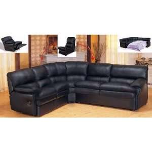   Leather Sectional W/ Full Sleeper Eagle Sectionals