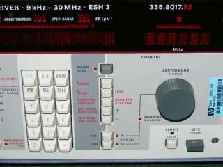 ROHDE SCHWARZ ESH3 / 335.8017.52 TEST RECEIVER 9K 30MHz  