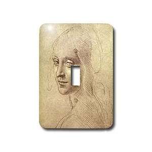 Leonardo Da Vinci   Drawing of the Face of the Angel   Light Switch 