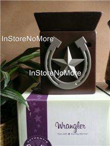 Scentsy FULL SIZE Warmer Retired WESTERN Theme Horse Shoe RARE 