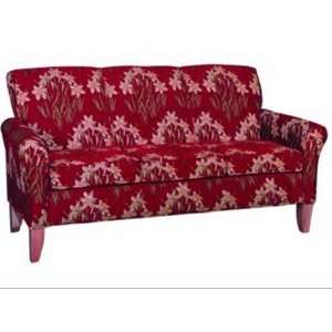 Scylla Sofa, Upholstered Seat And Back, Loose Cushions, Tapered Leg 