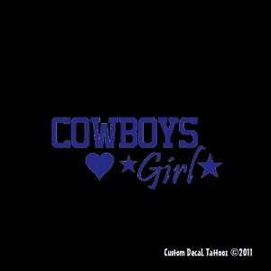  Dallas Cowboys Girl Car Window Decal Sticker Navy Blue 8 
