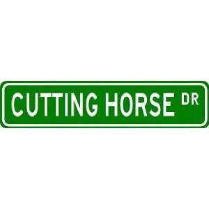  CUTTING HORSE Street Sign ~ Custom Street Sign   Aluminum 