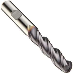   Coated, 3 Flutes, Ball End, 4 Cutting Length, 1 1/4 Cutting Diameter