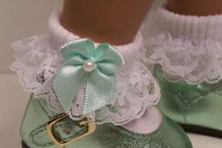 WHITE Lace Sock Doll Clothes For Sasha♥ Bows ??  