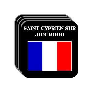 France   SAINT CYPRIEN SUR DOURDOU Set of 4 Mini Mousepad Coasters