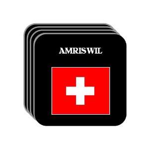  Switzerland   AMRISWIL Set of 4 Mini Mousepad Coasters 