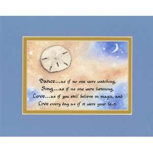  Dace/Sing/Love Inspirational Saying Wall Decor: Home 