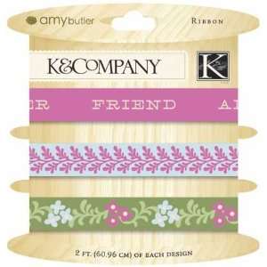  K&Company Amy Butler Ribbons 3 Designs/24 Inch Each, Belle 