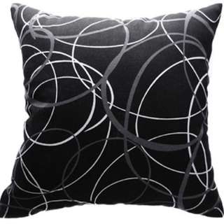   White Curve Art Linen Cushion/Pillow/Throw Cover*Custom Size*  
