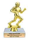   Football Runner Trophy Custom Running Back Award   Free Engraving