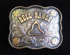 Clint Mortenson Custom Made Rodeo Trophy Belt Buckle  