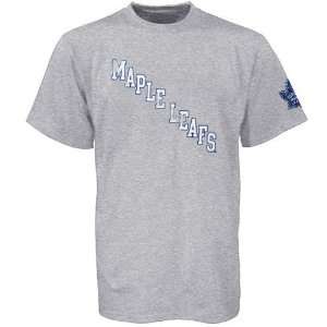  Reebok Toronto Maple Leafs Ash Old Logo Distressed T shirt 